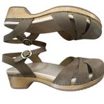 Dansko  Betsey Taupe Grey Mary Jane Leather Clog 40 (9.5-10) Photo 0