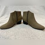 Old Navy  Olive Faux-Suede Ankle Boots Photo 4