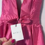 Mable Duri Bow Tied Bubble Hem Mini Dress Pink Photo 1