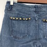 Papaya Womens Low Rise Jeans Size 7 Y2K Studded Skinny Rock Punk Edgy Indie Blue Photo 5