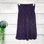 Forever 21 Purple & Orange Boho Geometric Patterned Strapless Mini Dress Size Medium Photo 7