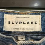 SLVRLAKE Stella Ripped High Rise Straight Leg Premium Denim Jeans Size 26 Blue Photo 2