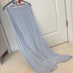 Forever 21 Baby Blue Maxi Skirt with Leg Slit and Wrap Belt Photo 4