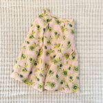 Abbey Glass Eden Midi Skirt Pink Tropical Tulip Jacquard Size M Photo 2