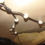 Necklace Handcrafted Pearl Leather Cord Lariat Style 24 inches Black Photo 2