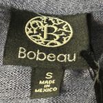 Bobeau  Women's Gray Blue Short Sleeve Twist Front Crewneck T-Shirt Size Small Photo 1