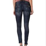 Rock Revival  Moto Distressed Zipper Skinny Jeans Size 25 Photo 1