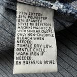 Alia Vest Womens 12 Blue Zip Up Pinstripe Denim Casual Pockets Stretch Layering Photo 10