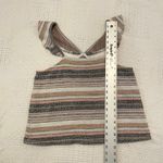 Madewell  large striped ruffle cap sleeve textured top TS 4672 Photo 2