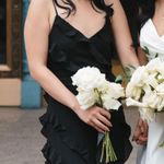 ASOS purchased / Rare London / strappy ruffle detail maxi dress w slit / black Photo 8