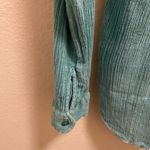 Zadig & Voltaire Tone Crinkle Button Front Long Sleeve Top Size Medium Photo 6