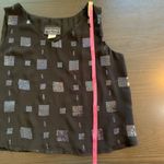 Carol Anderson Collection Sequin Tank Top Small Black USA Party Retro Y2K Party Photo 7