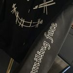 Smiling face sweatshirt hoodie szS Black Photo 1