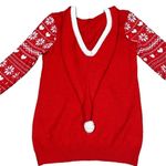 None Ugly Christmas Sweater Red Santa Dont Judge Me With Hood Photo 3