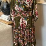 Anthropologie Figs & Flowers Tiered Midi Dress Size Small Photo 1