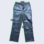 Lulus NWT Lulu’s Glossy Vegan Leather Pants Medium Black Edgy Baddie Quiet Luxury Photo 7