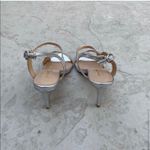 XYD Sliver Rhinestone Ankle Strap Sandals Shoes size 7 formal prom homecoming Silver Photo 1