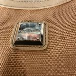 Franco Sarto  Beige Textured Hobo Shoulder Bag w/‎ Front Zip Pocket Metal Logo Photo 14