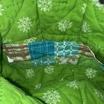 Quilted Christmas Patchwork Purse Tote Snowman Green Blue White Holiday Winter Photo 4