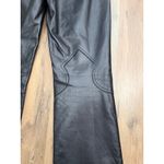 Theory 100% Leather Flare Pants Black Women's Size 2 Low Rise Bootcut Photo 3