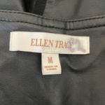 Ellen Tracy Y2K  Women Jacket M Black Faux Leather Moto Zip Edgy Punk‎ Bikercore Photo 1