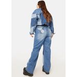 Funky Patchwork Jeans Blue Size 1X Photo 3