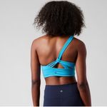 Athleta One Shoulder Multi-Way Sports Bra Bright Blue Small Soft Stretch VEUC Photo 1