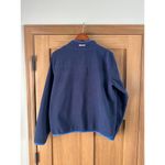 Vineyard Vines  Women’s Harbor Fleece 1/4 Snap Sweater Nautical Navy size Large Photo 6