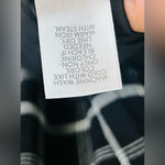 J. Jill Black White Mixed Print Plaid Print Midi Dress Size MED Photo 10