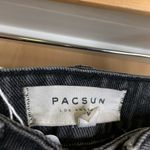 PacSun  Black Denim Mini Skirt with Side Lace Up Details - size 25 Photo 2