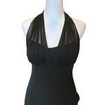 City Triangles  Vintage Prom Dress Evening Gown Black Sparkly Mesh Womens Medium Photo 6