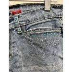 Vanilla Star Jeans Vintage Y2K Vanilla Star Rhinestone‎ Embellished Flare Jeans Women’s Size 7 Photo 1
