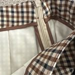 Moon River Double Belted Pleated Plaid Mini Skirt Photo 8