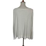 143 Story Top Large White Long Sleeve Boho Gauze Layering Slouchy Minimal Photo 2