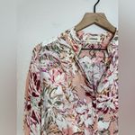 L'Agence L’Agence Pink Floral Nina Long Sleeve Silk Button Blouse XS $390 Photo 7