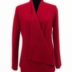 Eileen Fisher Lightweight Red Boiled Wool Cardigan Jacket size XS Long Sleeve Photo 1
