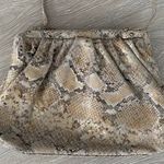Free People Echo Leather Snake Print Clutch Crossbody Bag Photo 2