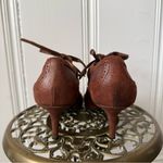 Devi Kroell Italian Leather Mary Jane Heels Brown Size 7 Photo 3