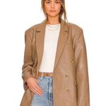Pistola Roman Oversized Double Breasted Blazer Taupe Womens Size Large Photo 0