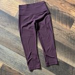 Lululemon Align Cropped 19” Black Cherry Leggings Women’s Size 4 Photo 4
