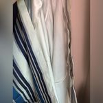 Theia Navy & White Nautical Stripe Jacquard Taffeta Full Skirt Formal Gown 4 Blue Photo 13