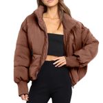 Amazon  Brown Puffer Jacket Photo 0