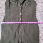 Banana Republic  Dark Green Linen Sleeveless Dress Photo 5