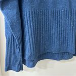 Derek Lam  10 Crosby Blue Cashmere Turtleneck Ribbed Knit Sweater, Size M Photo 3