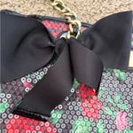 Betsey Johnson  Sequined Roses Purse Shoulder Bag Romantic Whimsical Flirty Fun Photo 4