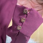 Burgundy holidays classy party cocktail long sleeves dress Red Size undefined Photo 3