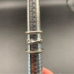 Lot Of 3 Sterling Silver Stacking Band Rings Size 7 Photo 7