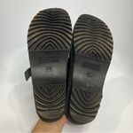 Troentorp Donatello black wood & leather clog mules womens size 39 Swedish clogs Photo 6