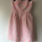 Anthropologie Anthro Pink Tweed Convertible Strapless Dress Photo 0