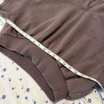 Free People Movement Dusty Brown Cropped Short Sleeve Boxy Hoodie. Size M Photo 2